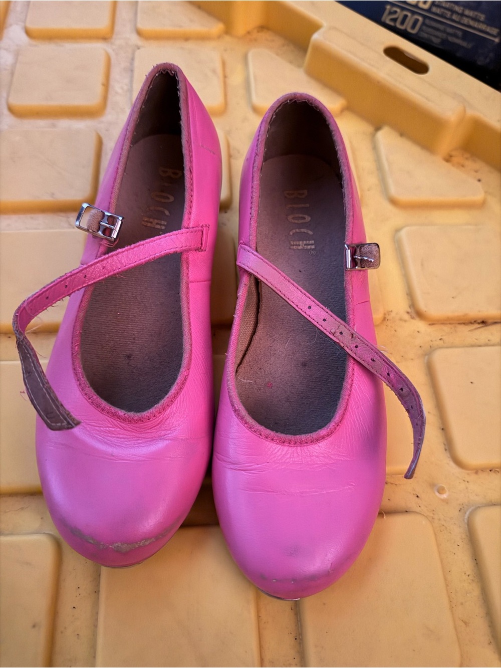Bloch Bright Pink Mary Jane Girls' Tap Shoes
